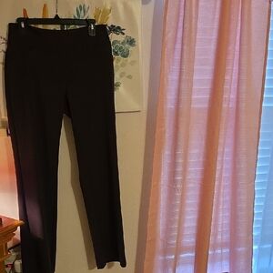Elegant Black Straight Leg Women's Pants